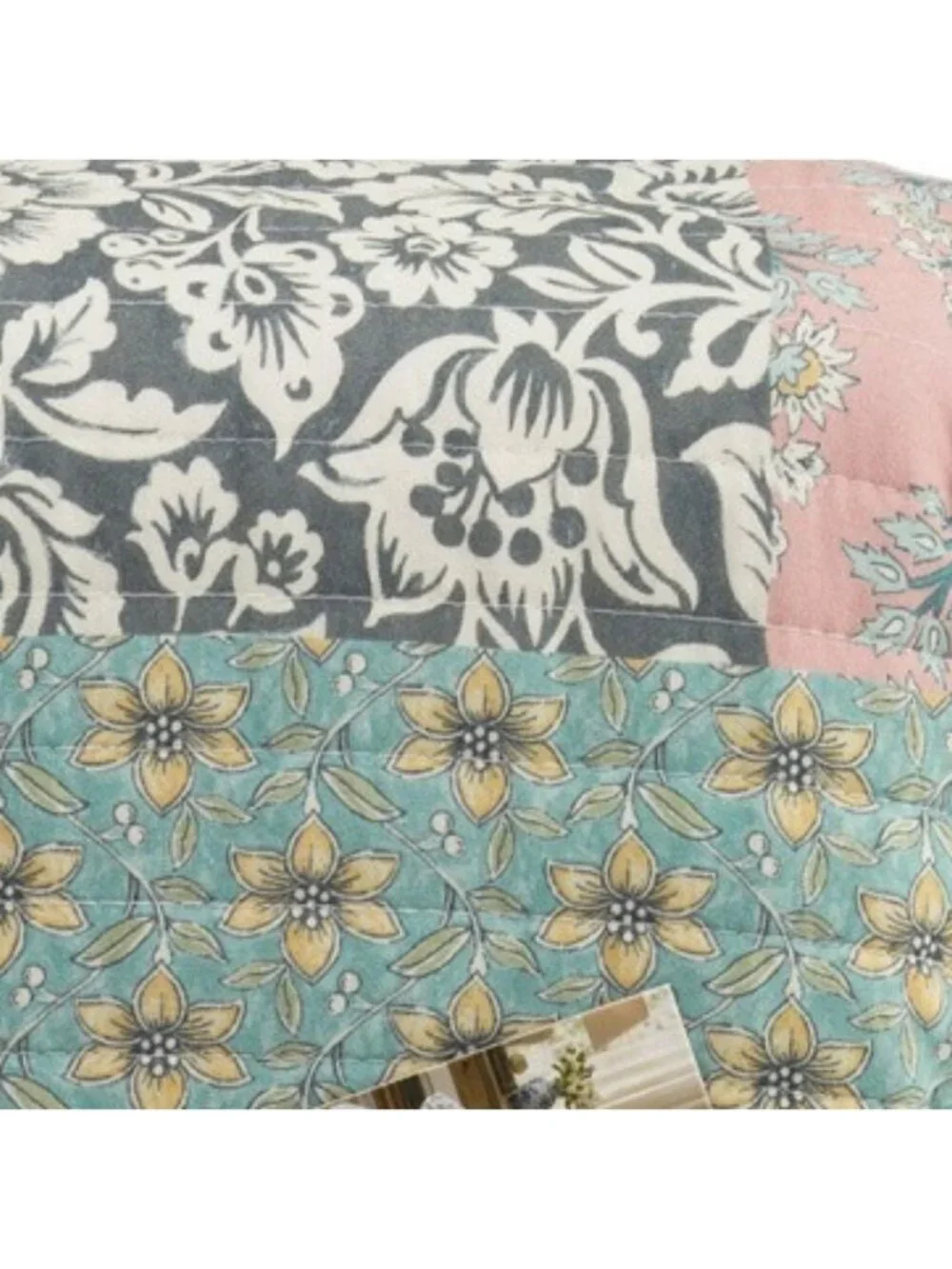 RACHEL ZOE 3pc Cotton Patchwork Quilt Set
